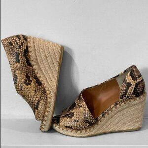 Vince Sonora Espadrilles Wedge Heels Sandals Size 5